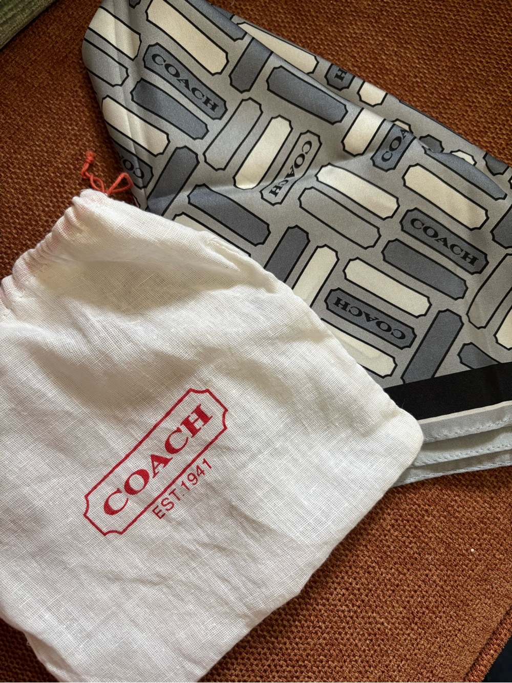 NWT COACH Silk Scarf